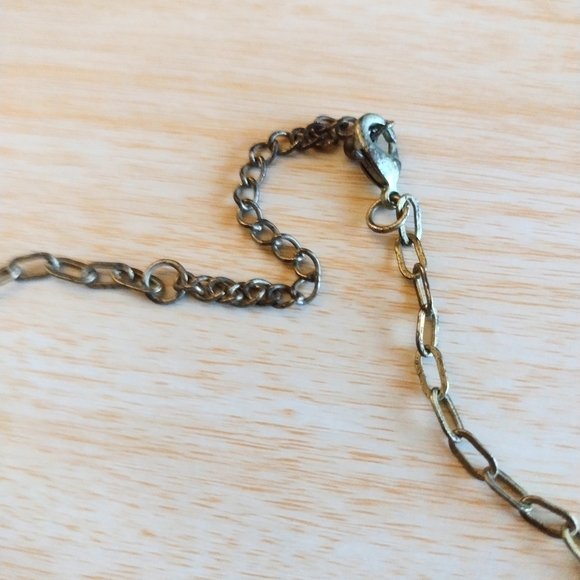 Blue Beaded Necklace Jewelry Accessories Kids Women Silver Toned - Picture 2 of 4